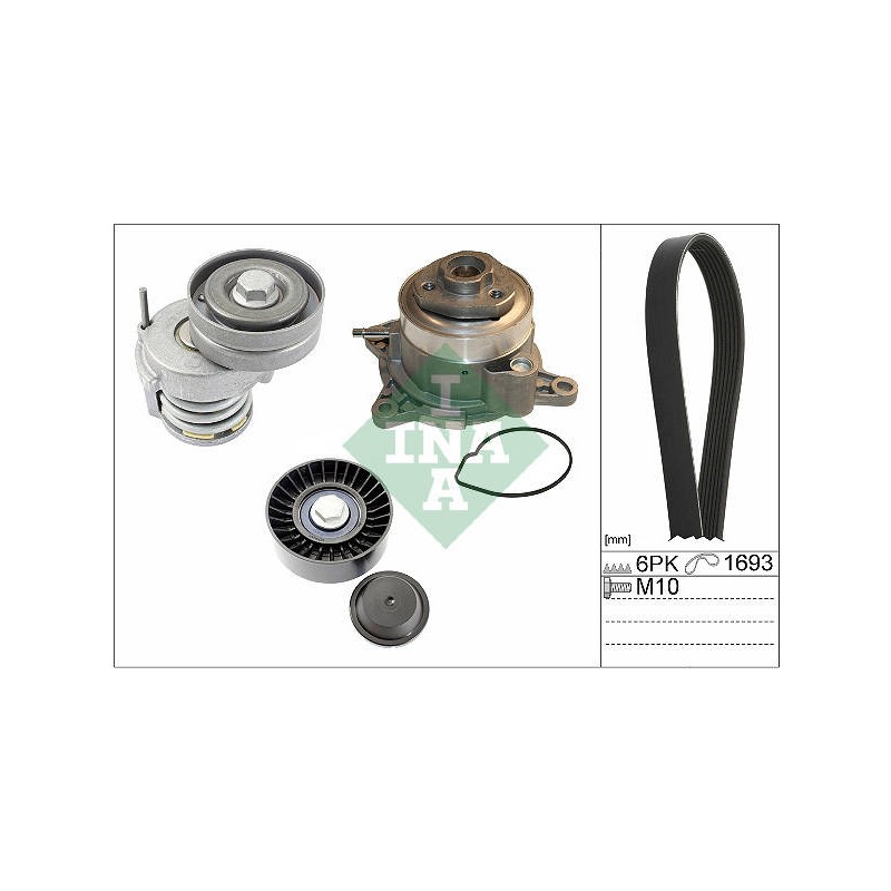 KIT COURROIE ACCESSOIRES AVEC POMPE