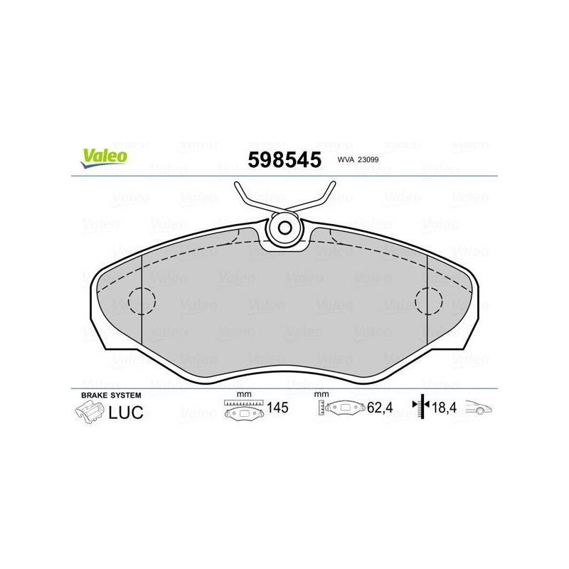 PLAQ FREIN RENA TRAFIC II. OPEL VIV