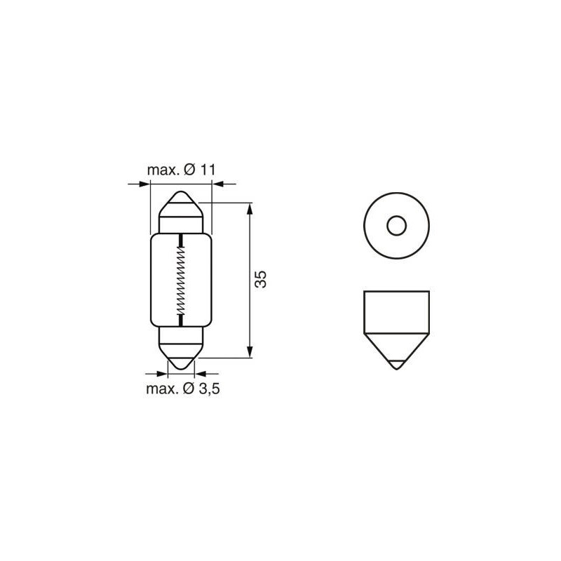 LPE BTE C5W LONGLIFE DAYTIME 12V