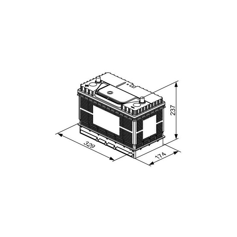BATT PL 12V 105AH 800A