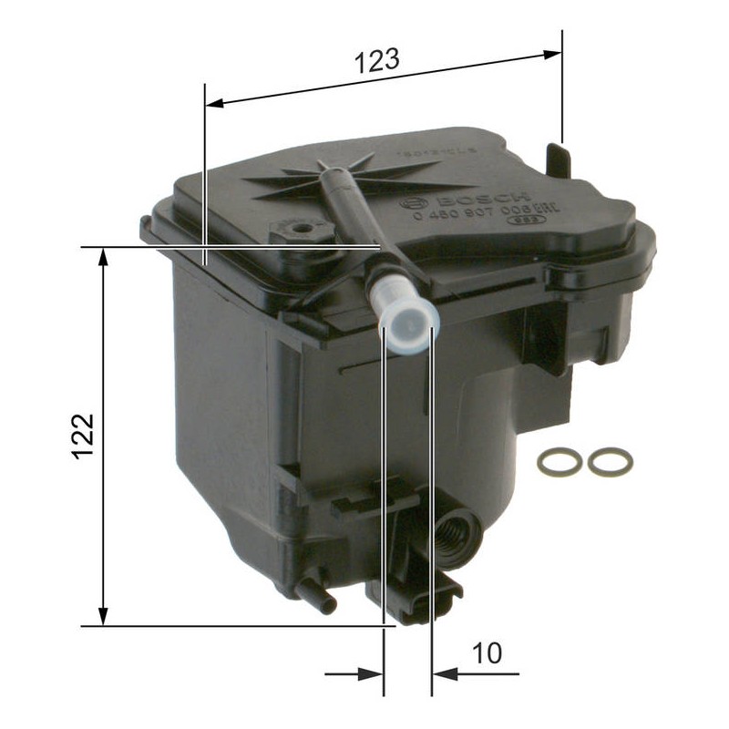 N7006 FILTRE DIESEL PSA
