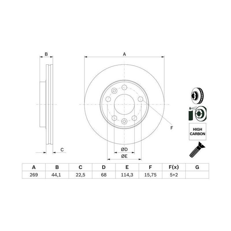 PRIX UNIT DISQ - BD2810 BOITE DE 2