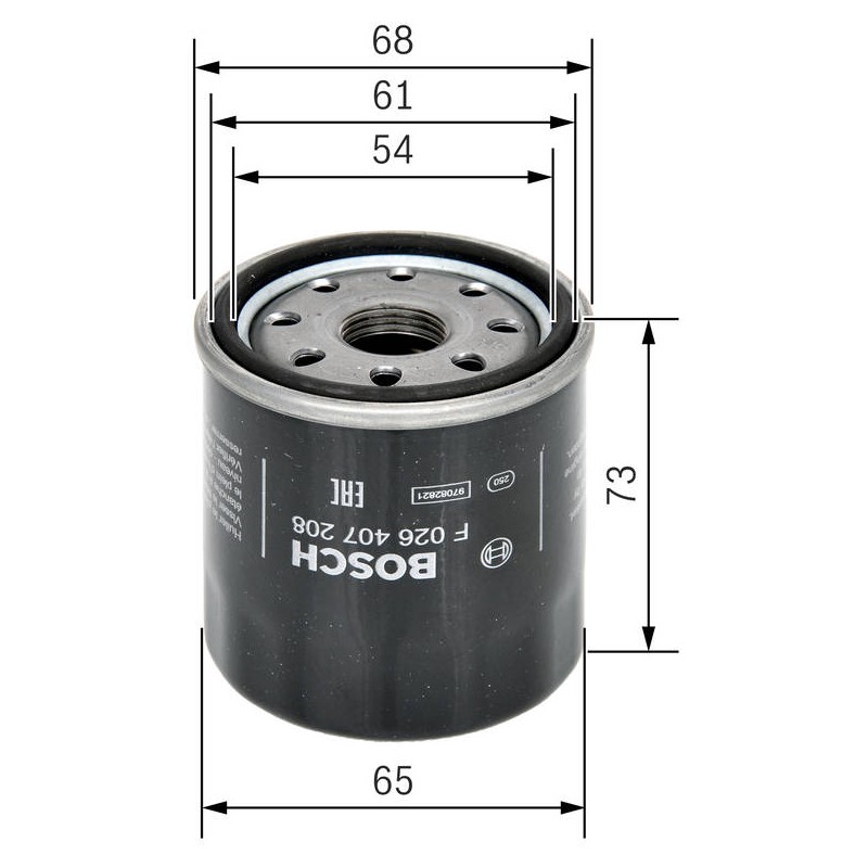 P7208 FILTRE HUILE PSA