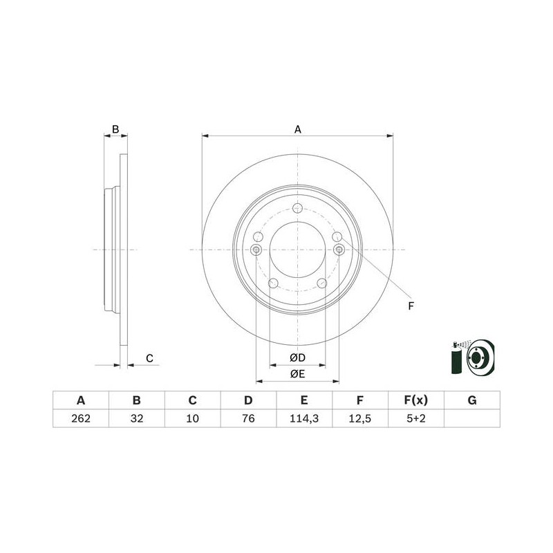 PRIX UNIT DISQ - BD2873 BOITE DE 2