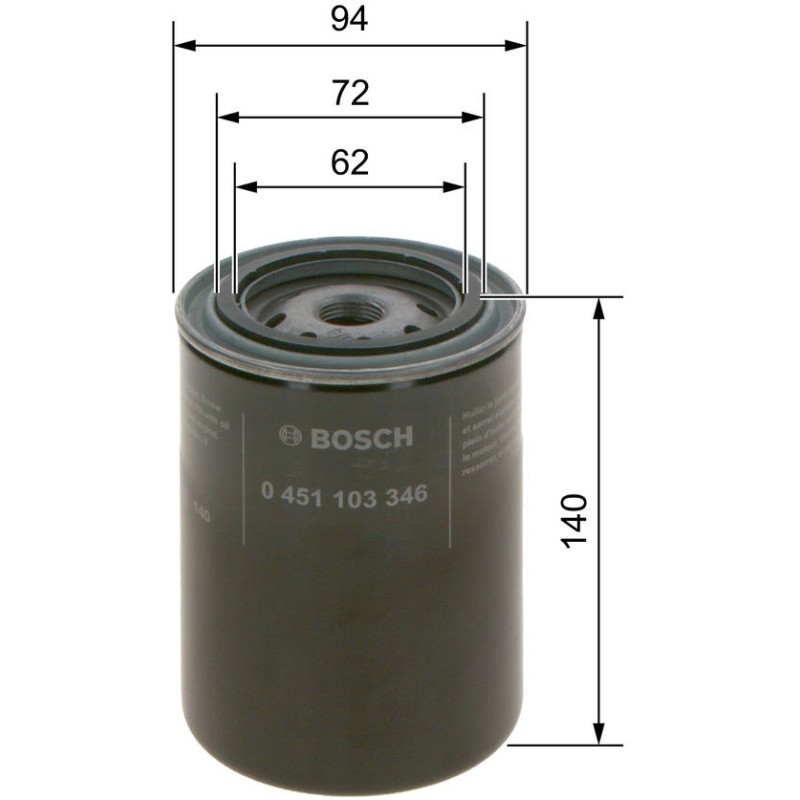 P3346 FILTRE HUILE AUDI
