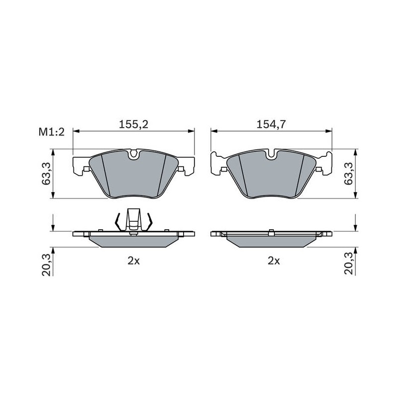 PLAQ FREIN BP2405