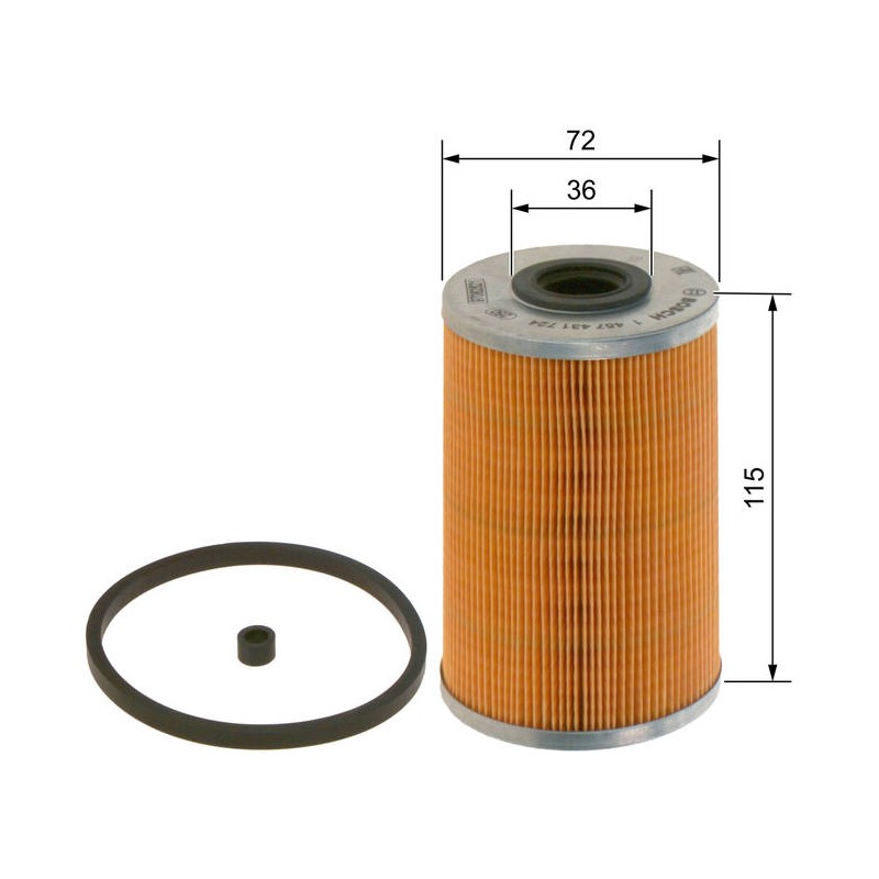 N1724 FILTRE DIESEL OPEL