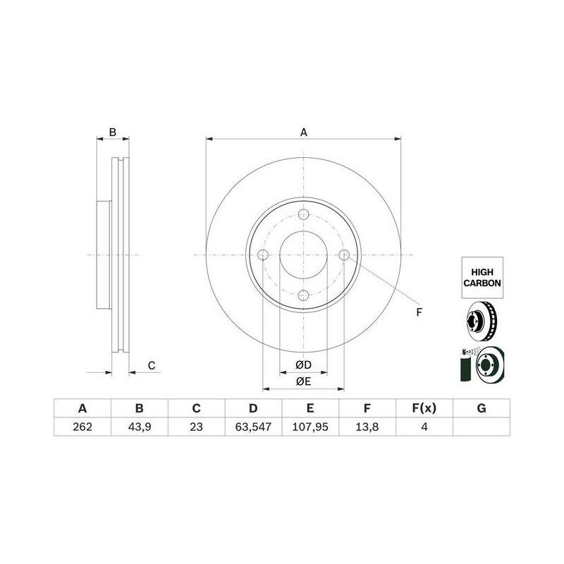 PRIX UNIT DISQ - BD2815 BOITE DE 2