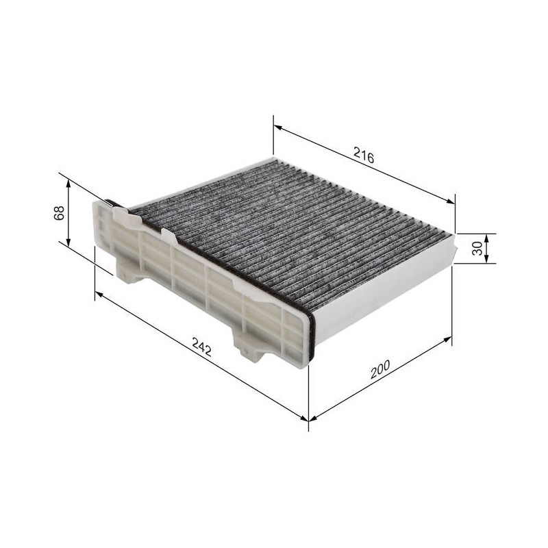 R2498 FILTRE HAB CHARBON MITSU