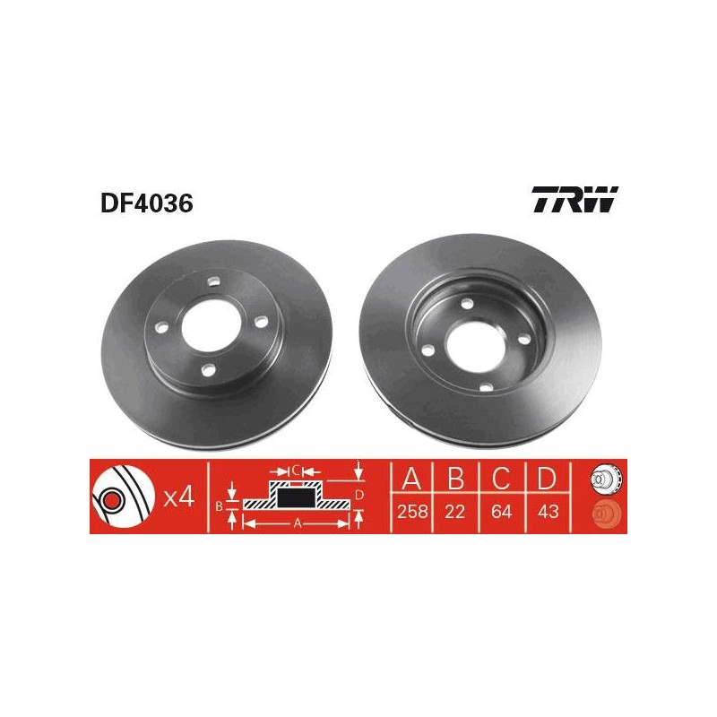 PAIRE DE DISQUES
