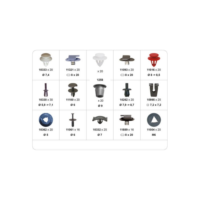 COFFRET AGRAFES OPEL