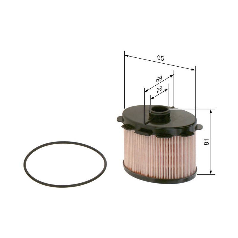 N1703 FILTRE DIESEL PEUGEOT