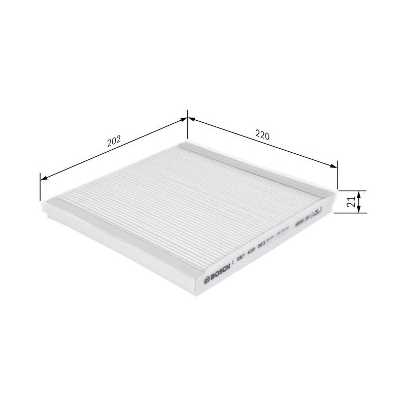 M2063 FILTRE HAB STANDARD VOLVO