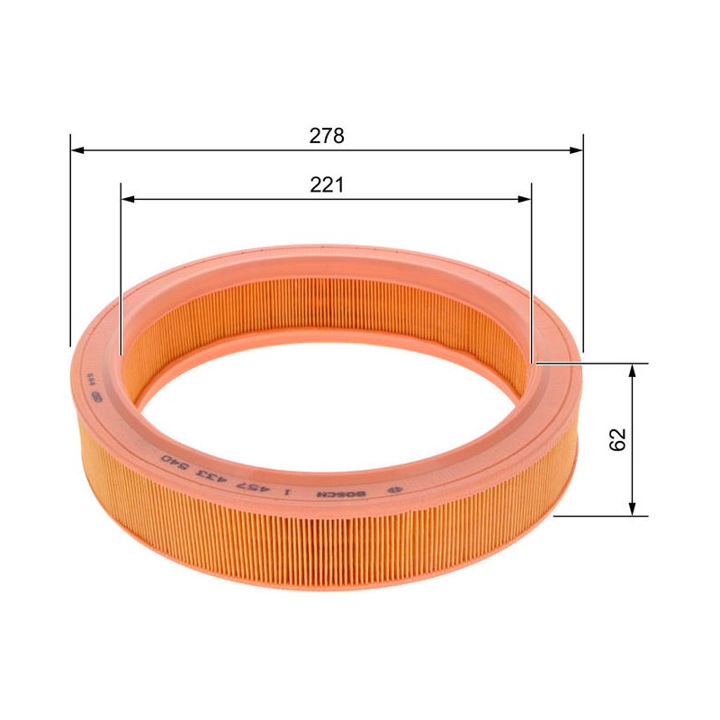 S3540 FILTRE AIR VW