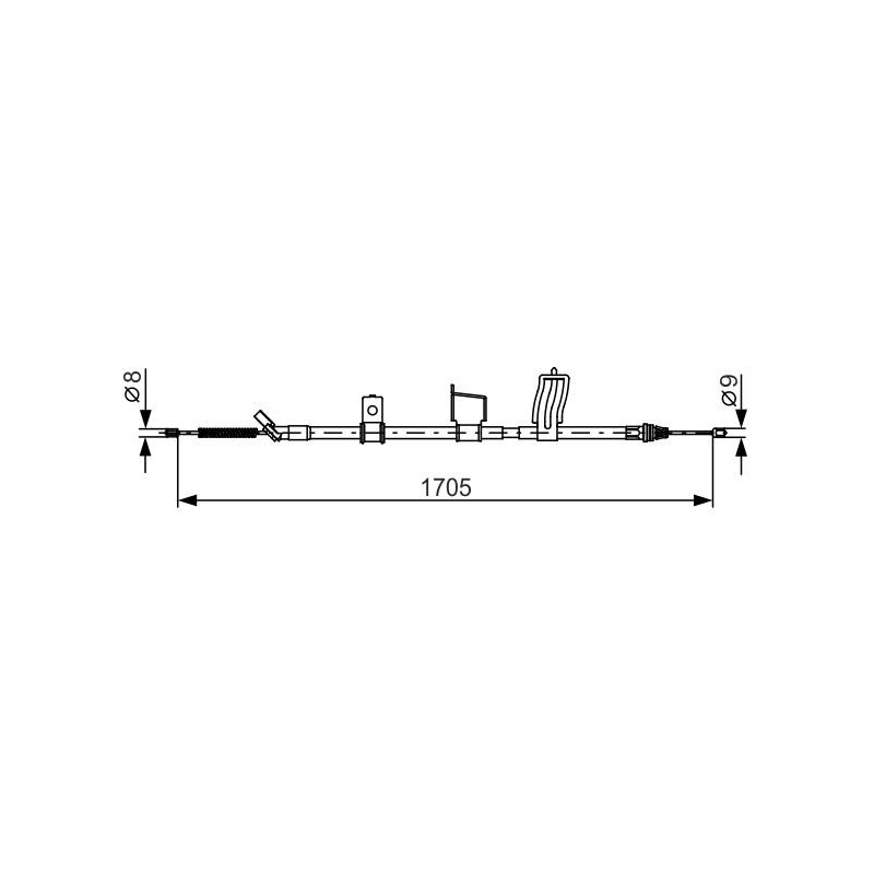 CABLE FREIN BC1223