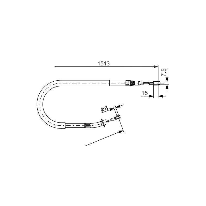 CABLE FREIN BC732