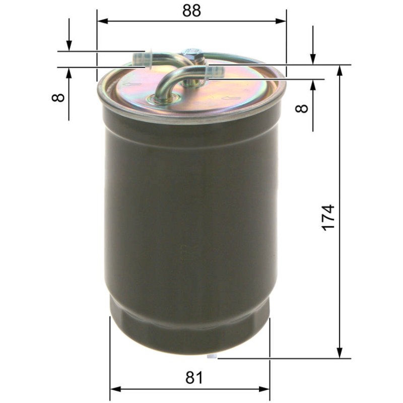 N6172 FILTRE DIESEL VW