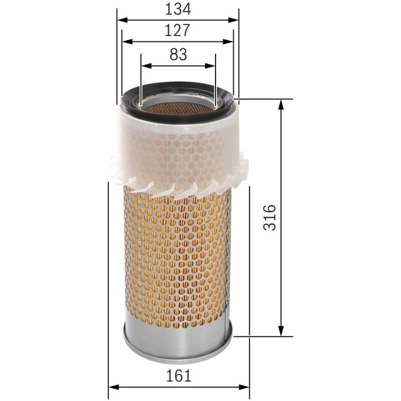 S3674 FILTRE AIR AGRICOLE