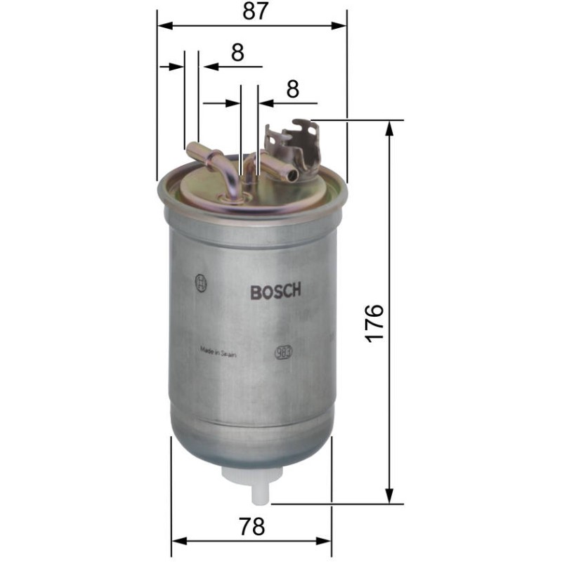N6267 FILTRE DIESEL VAG