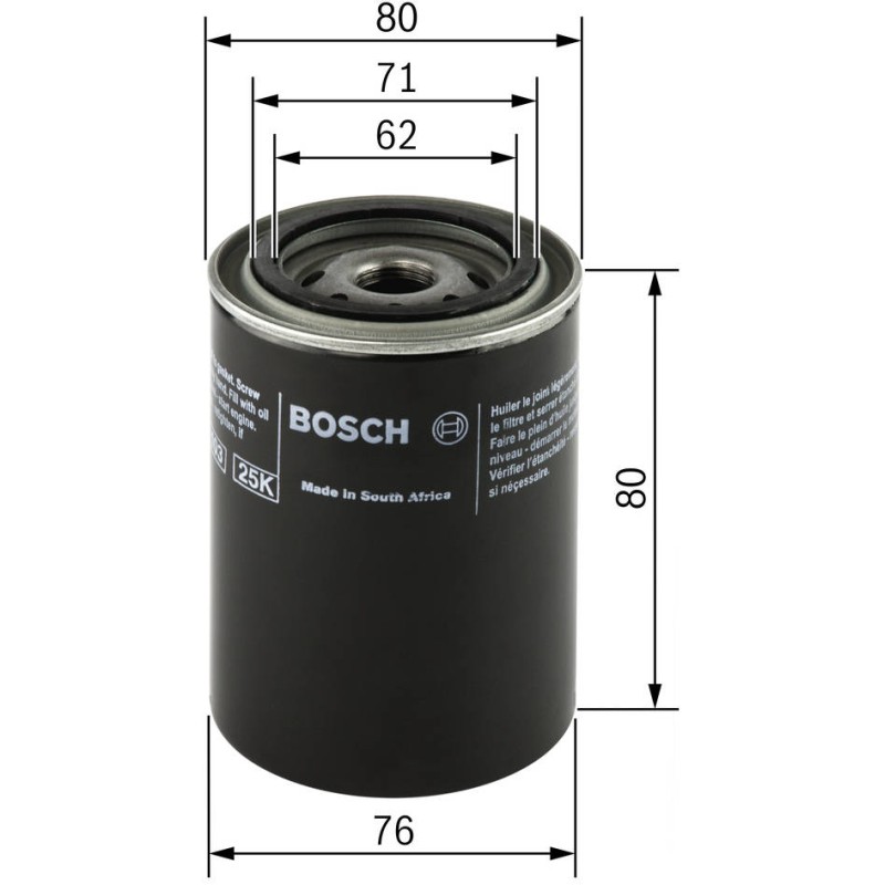 P7005 FILTRE HUILE SAAB