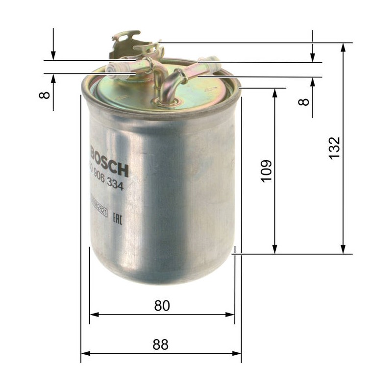 N6334 FILTRE DIESEL VAG