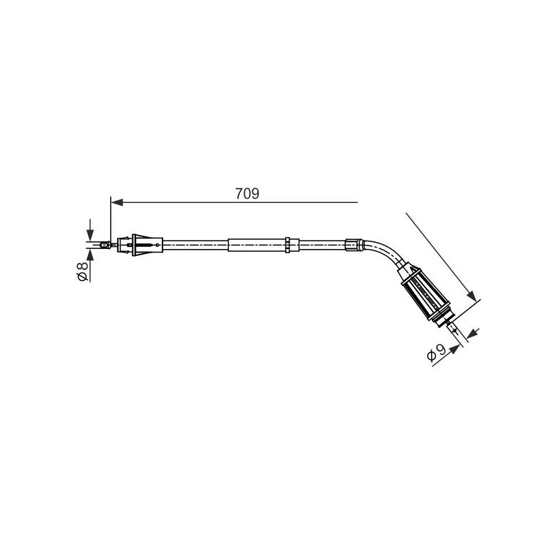 CABLE FREIN BC2557
