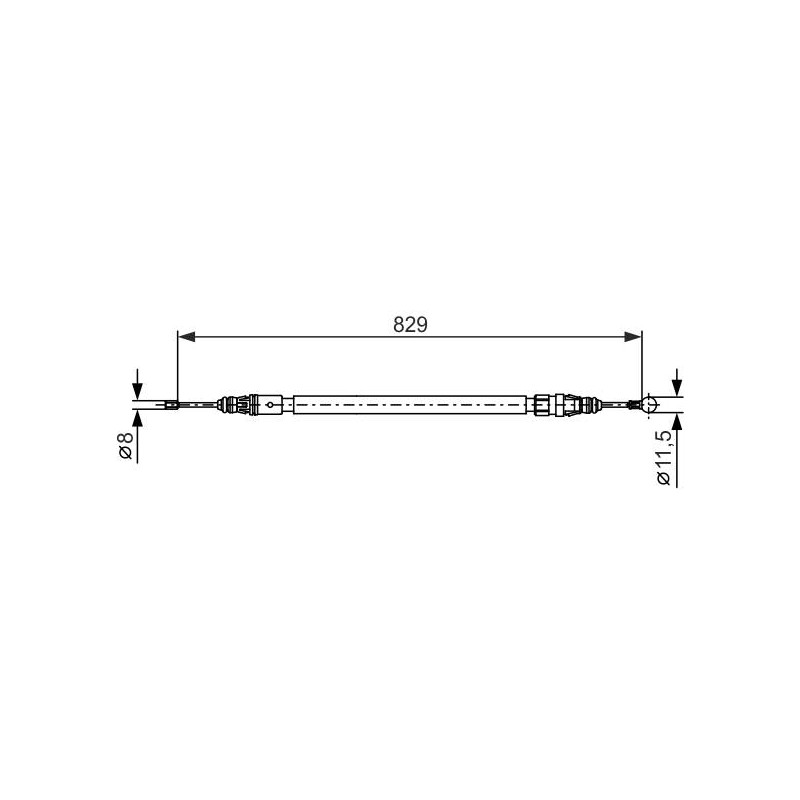 CABLE FREIN BC1256
