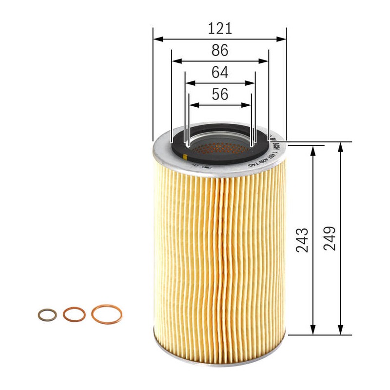 P9740 FILTRE HUILE PL MAN