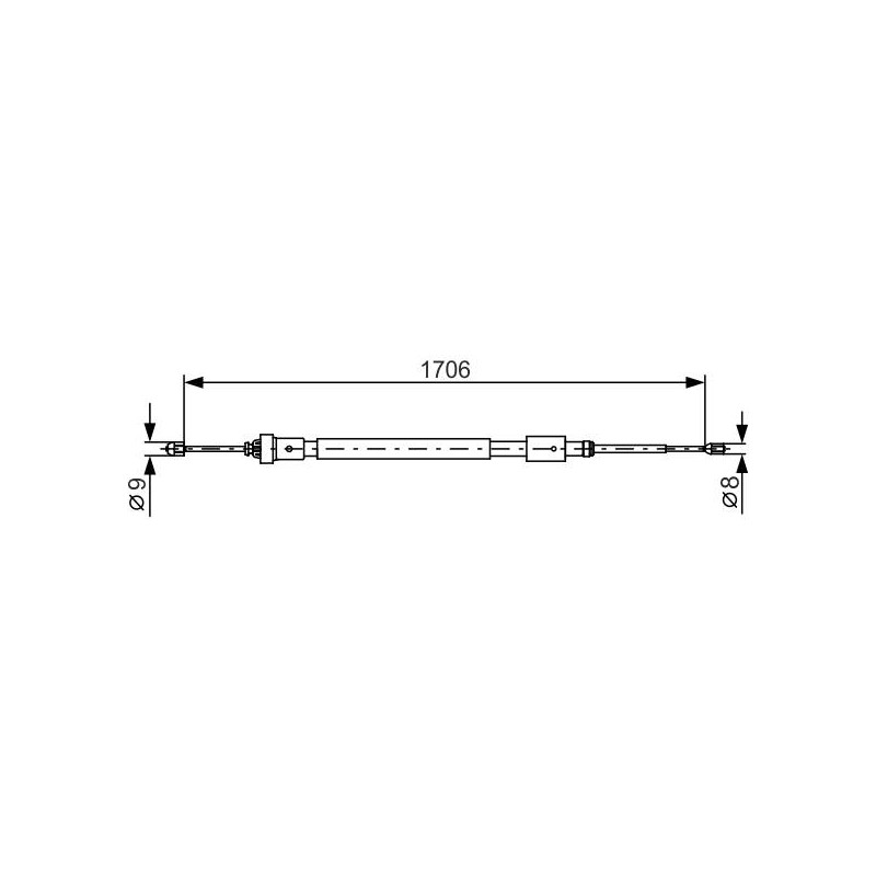 CABLE FREIN BC1200