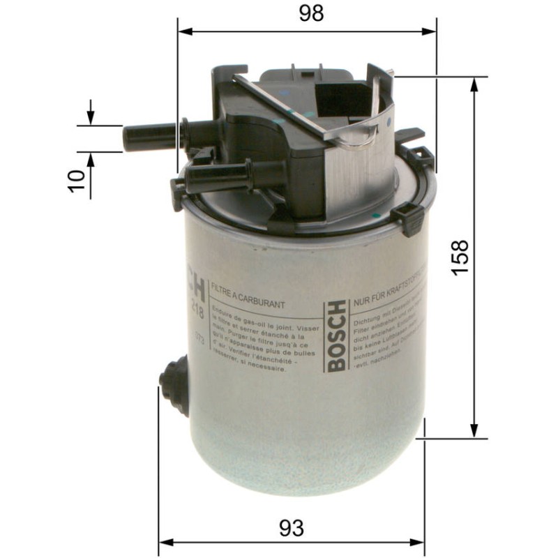 N2218 FILTRE DIESEL NISSAN
