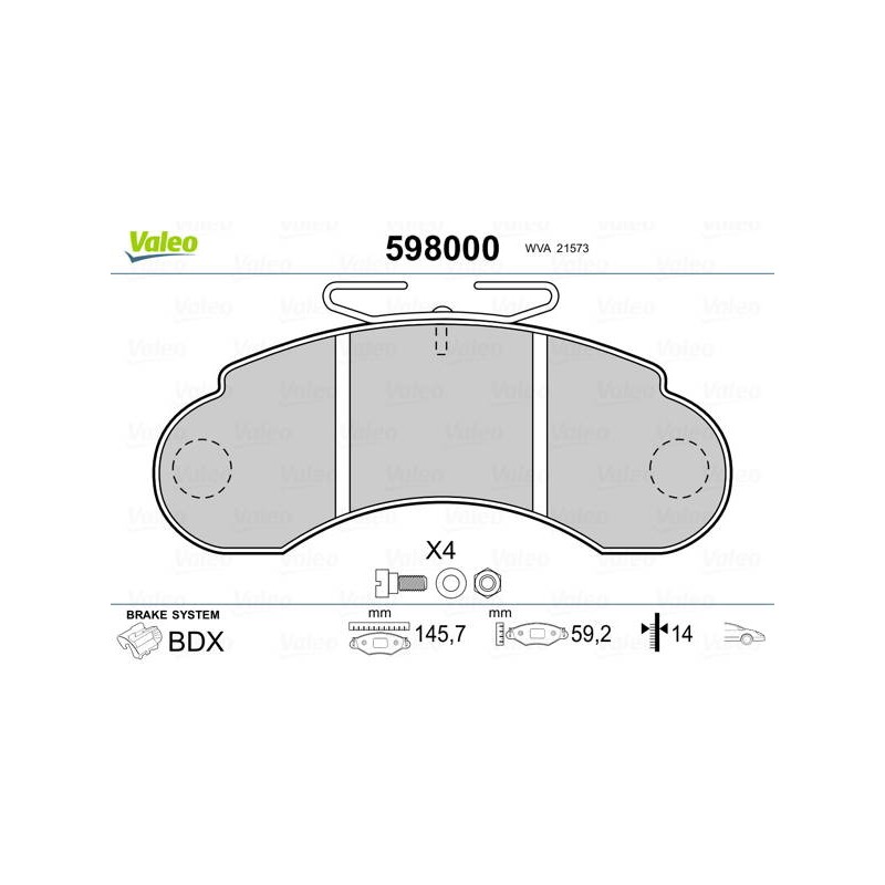 PLAQ FREIN MERC MB100. TRANSPORTER
