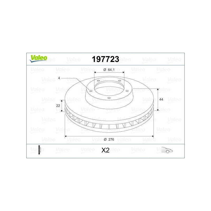 DISQ FREIN X2 MINI MINI (R50. R53)