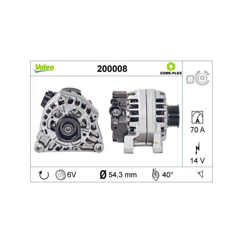 ALT-CORE FLEX-PEUGT-206.1007.C2