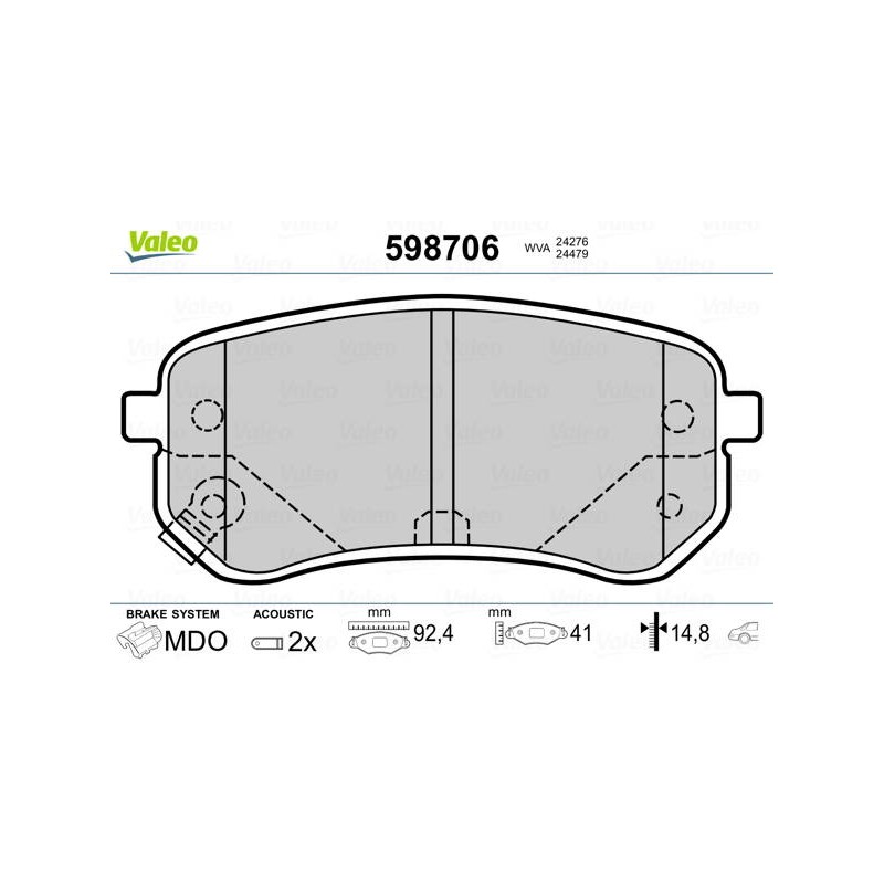 PLAQ FREIN KIA PICANTO