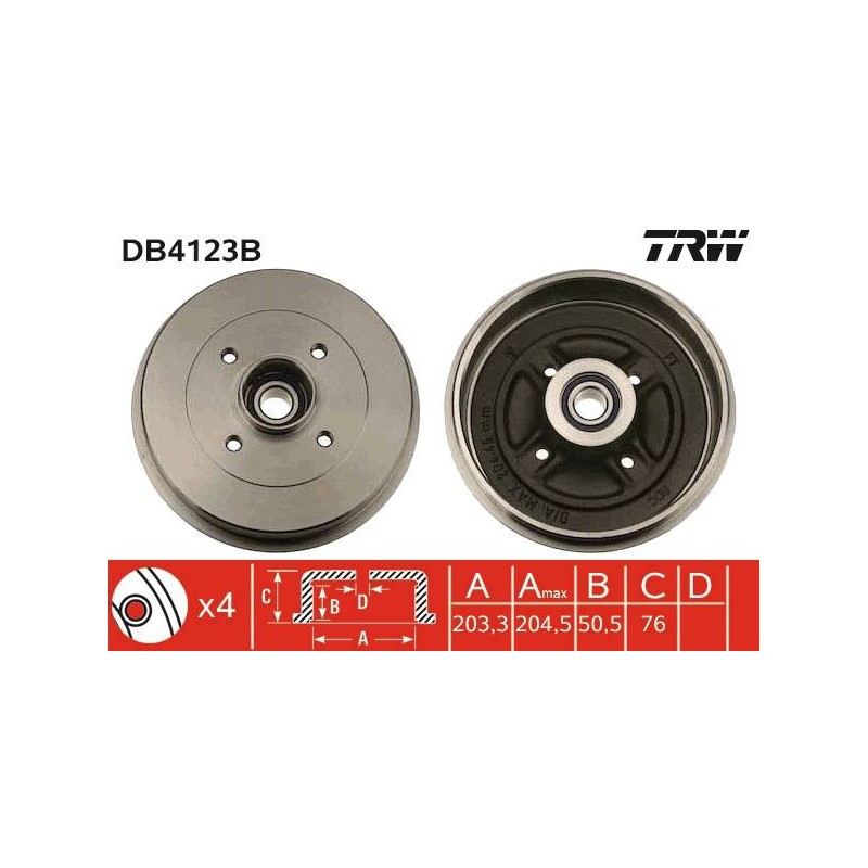 TAMBOUR DE FREIN + ROUL.