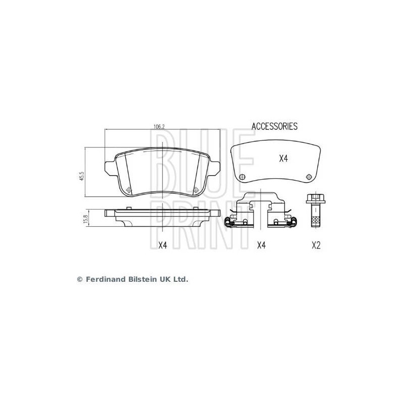 KIT DE PLAQUETTES DE FREIN