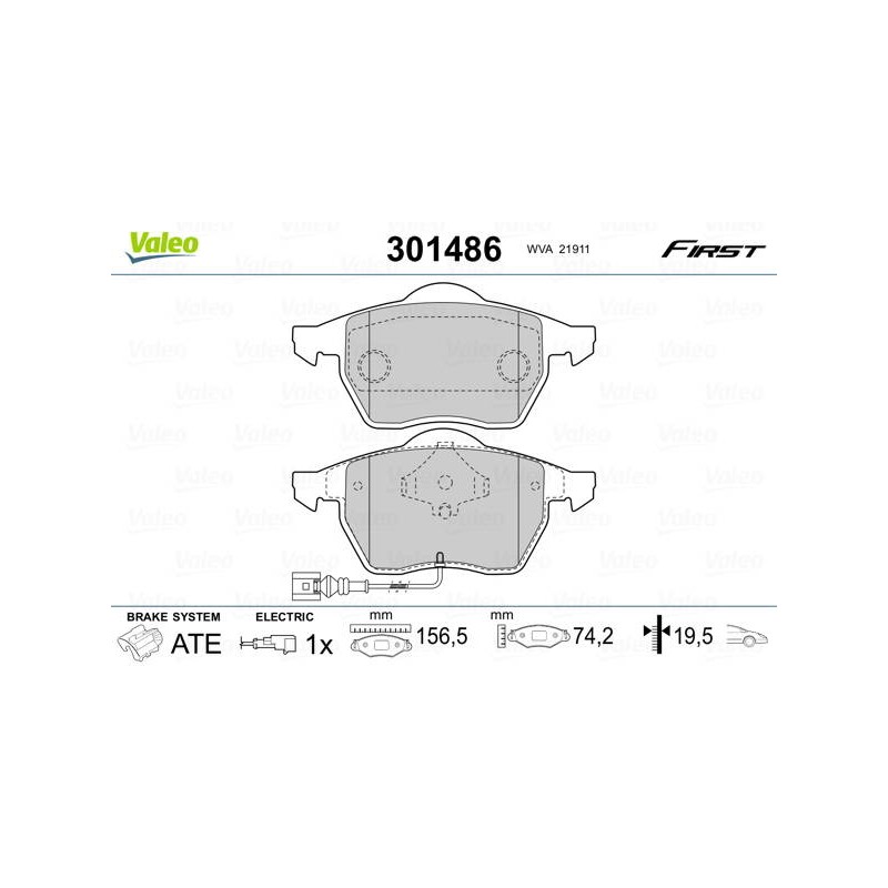 PLAQ FREIN FIRST VW NEW BEETLE