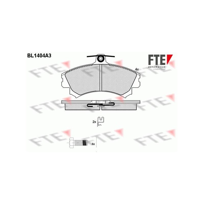 ENS. DE PLAQUETTES DE FREIN