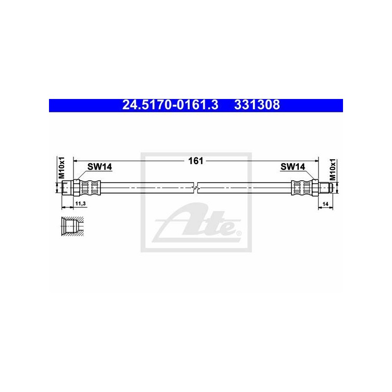 FLEXIBLE DE FREIN / EMBRAYAGE