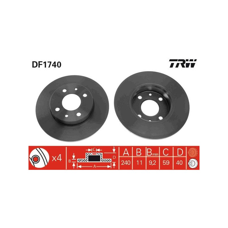PAIRE DE DISQUES