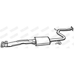 SILENCIEUX INTERMEDIAIRE MAZDA 323F