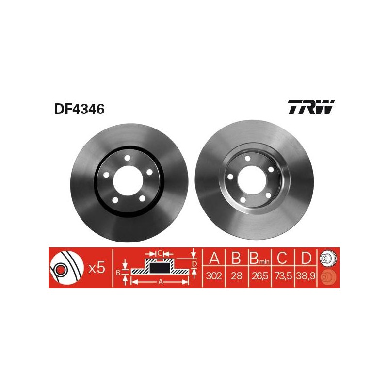 PAIRE DE DISQUES