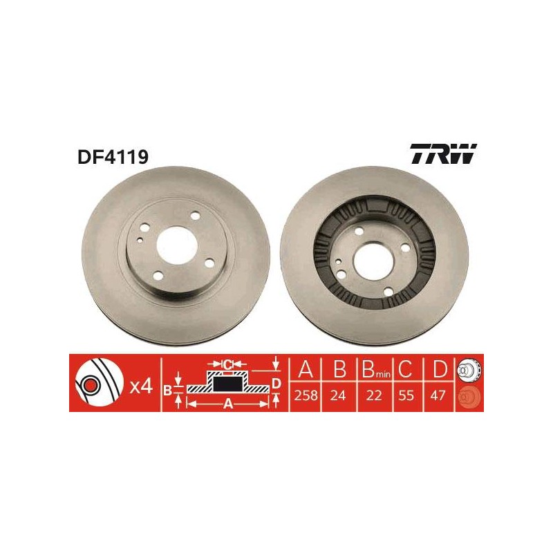 PAIRE DE DISQUES