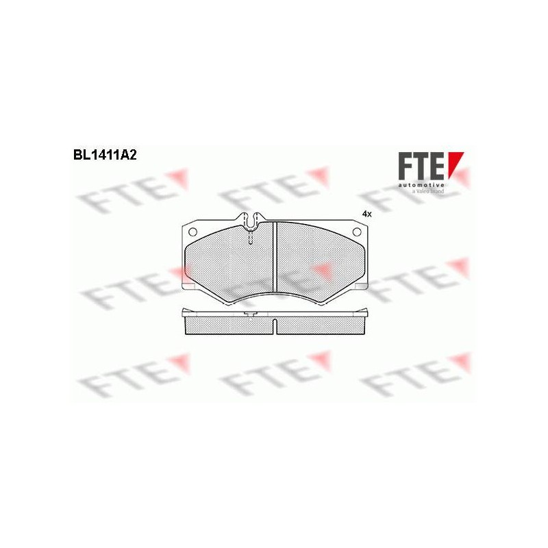 ENS. DE PLAQUETTES DE FREIN