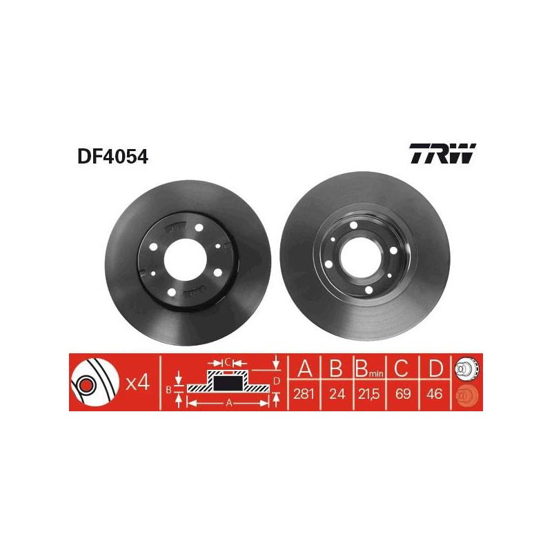 PAIRE DE DISQUES