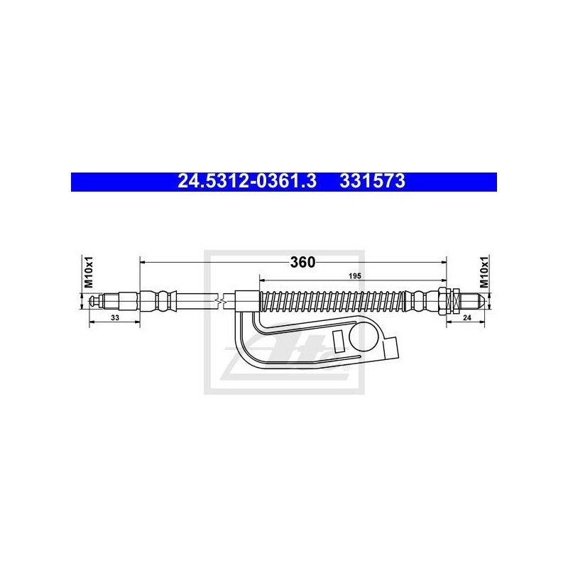 FLEXIBLE DE FREIN / EMBRAYAGE