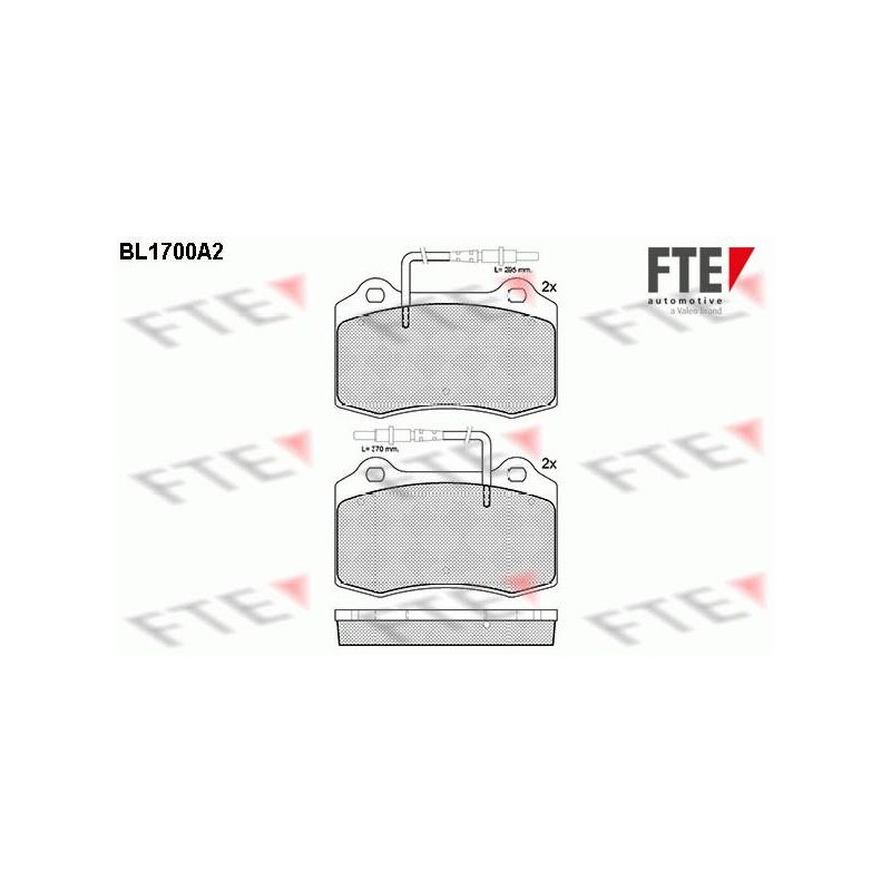 ENS. DE PLAQUETTES DE FREIN