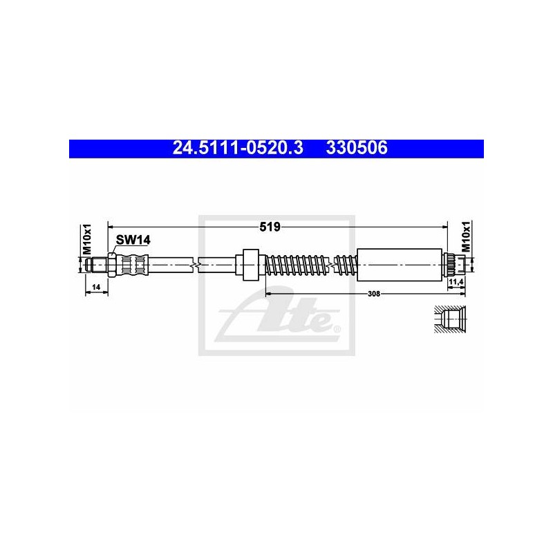 FLEXIBLE DE FREIN / EMBRAYAGE