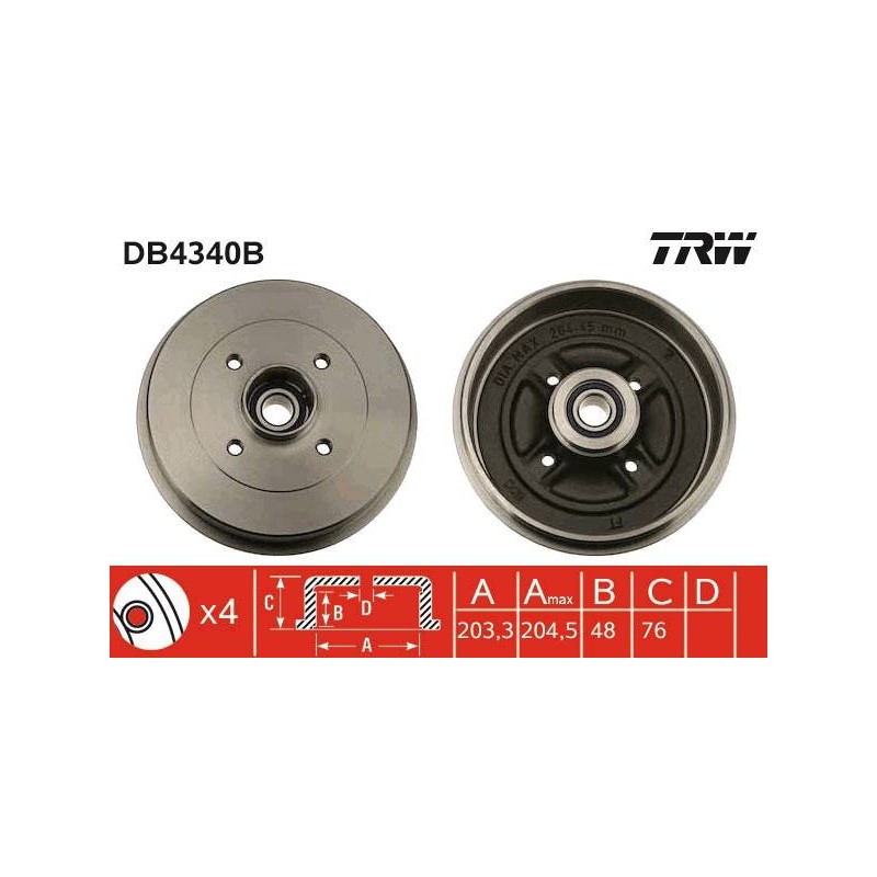 TAMBOUR DE FREIN + ROUL.