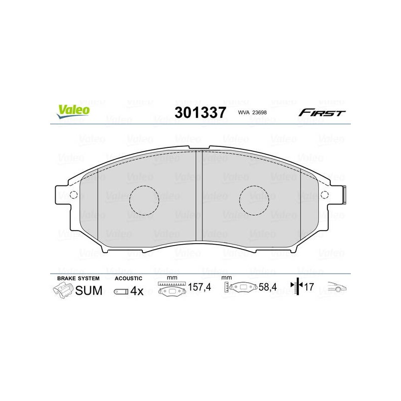 PLAQ FREIN FIRST INFINITI M35